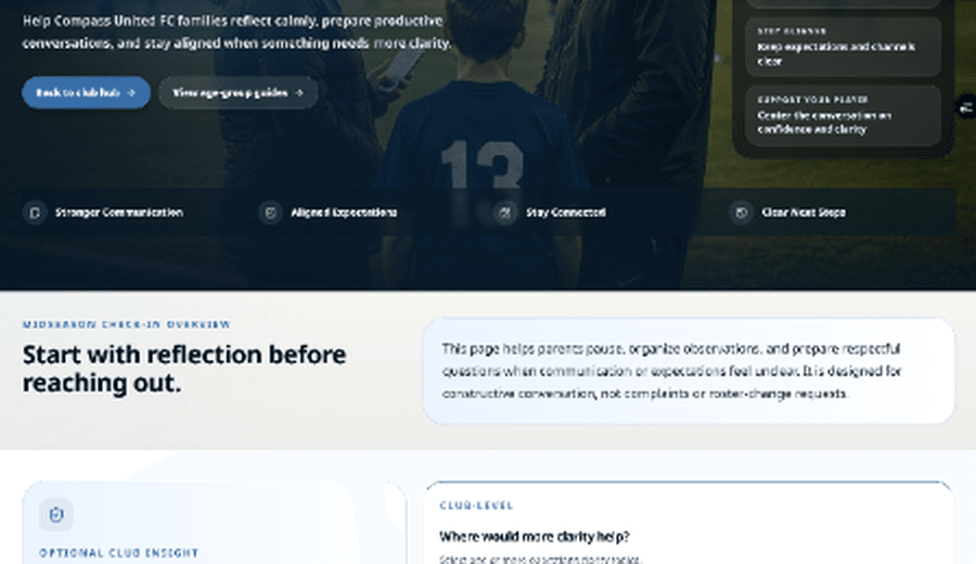 Season readiness and communication tool preview